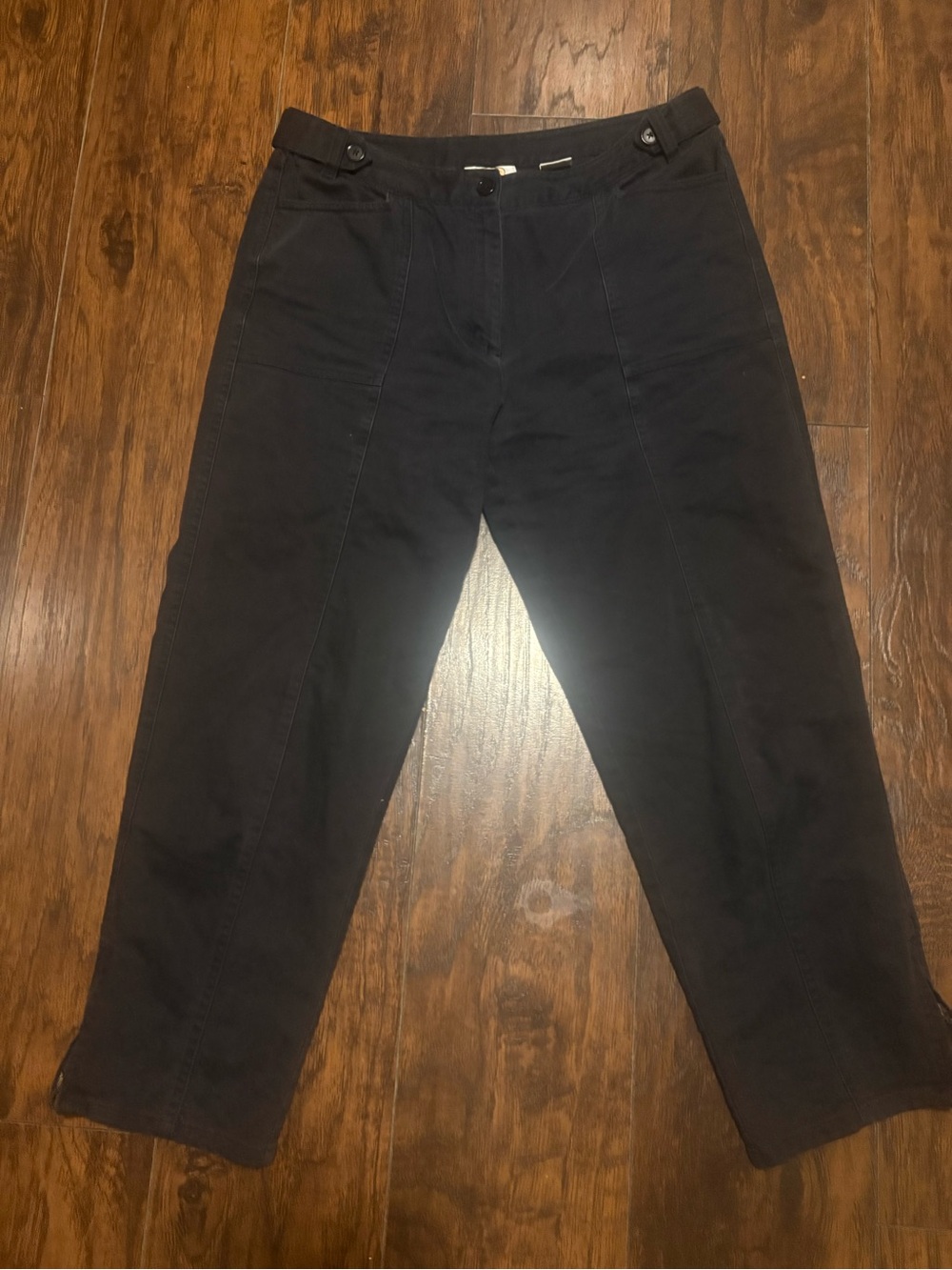 Talbots Black Capris STRETCH Size 12
